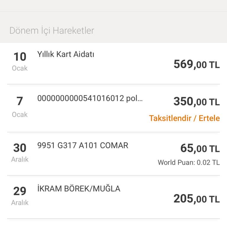 Haksız Kart Aidatı Kesintisi