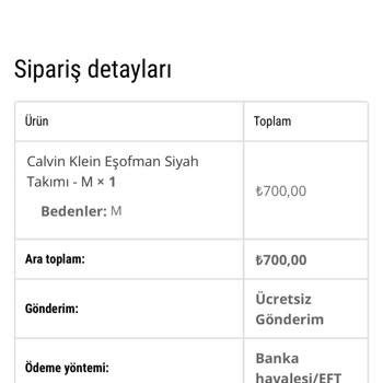 Sipariş İletişim Sorunu Ve İade Talebi