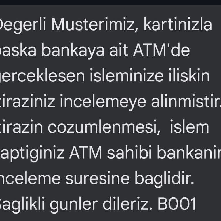 ATM Paramı Yuttu, 15 Gündür Bekliyorum!