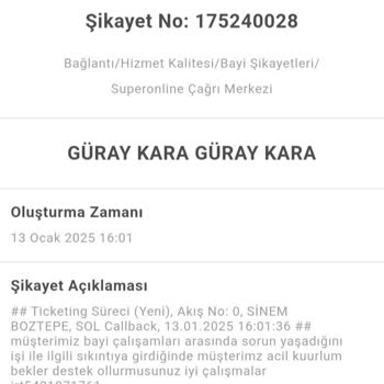 Turkcell Superonline VDSL Kurulumunda Yaşanan Gecikme Ve İletişim Sorunları