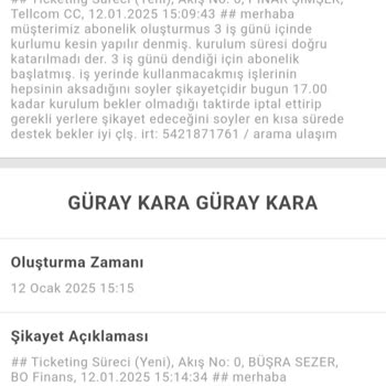 Turkcell Superonline VDSL Kurulumunda Yaşanan Gecikme Ve İletişim Sorunları