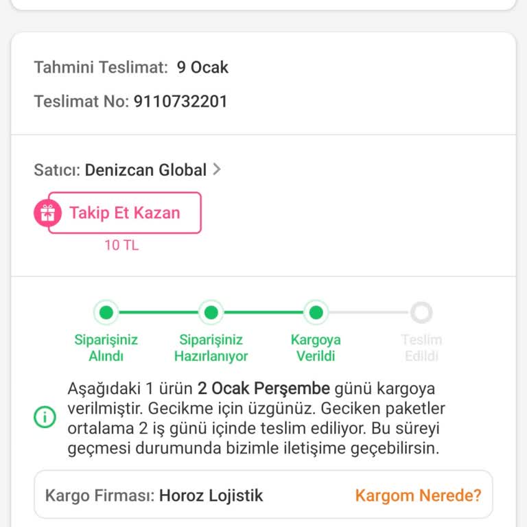 Kargoya Verilmeyen Ürün Ve İlgisiz Müşteri Hizmetleri