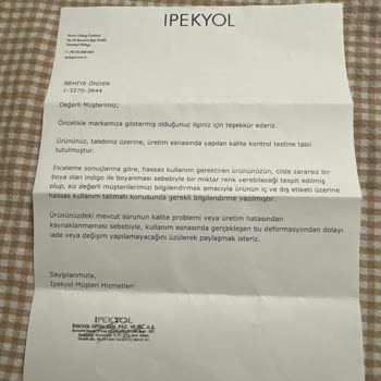 İpekyol Pantolon Renk Solması Ve İade Sorunu