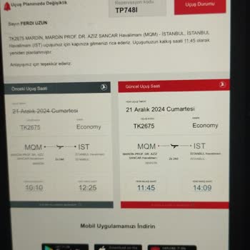 Uçak Arızası Nedeniyle Zaman Kaybı Ve Mağduriyet