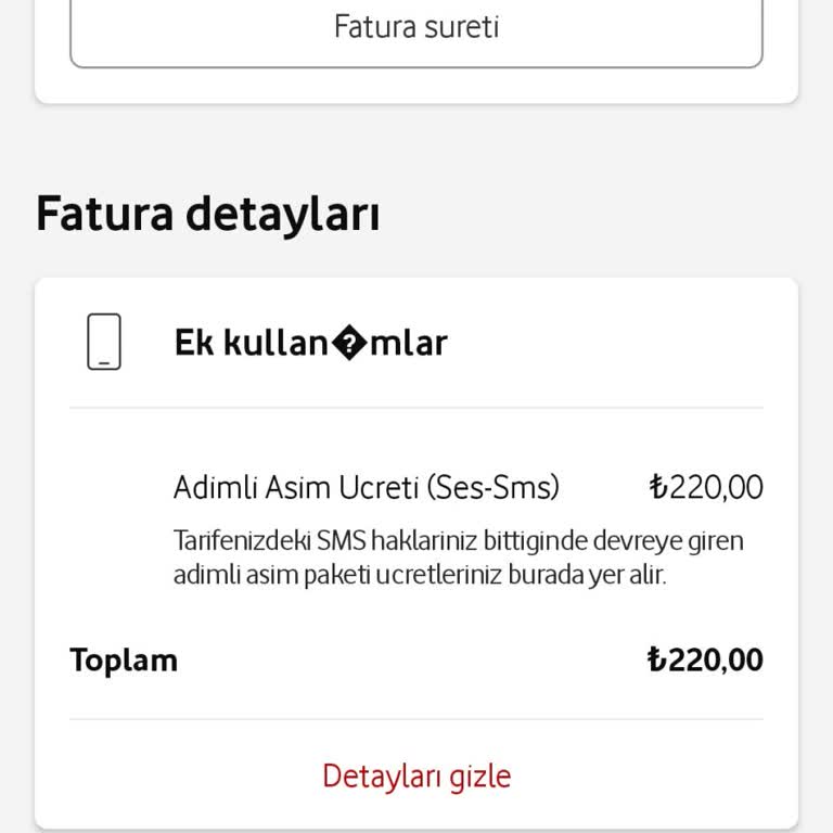 Beklenmedik SMS Ücretlendirmesi Hakkında Şikayet