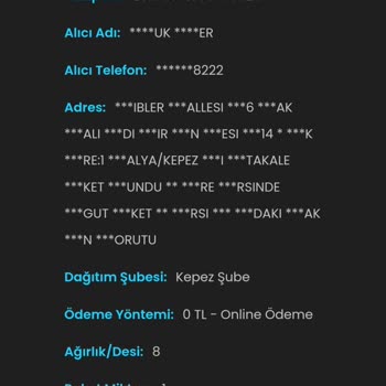 Kargoist Kepez Şubesi Teslimat Sorunu