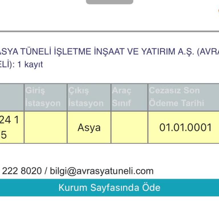 Avrasya Tüneli'nde Beklenmedik Ceza Şoku