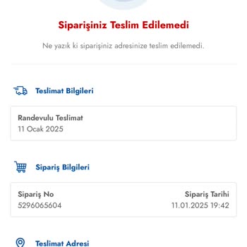 Şok Market Sipariş İptali Ve Müşteri Hizmetleri İlgisizliği