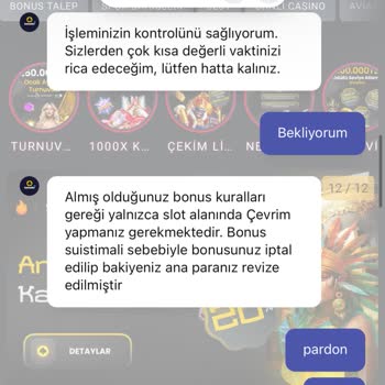 Yanlış Bonus Hesaplaması Ve Yetersiz Canlı Destek