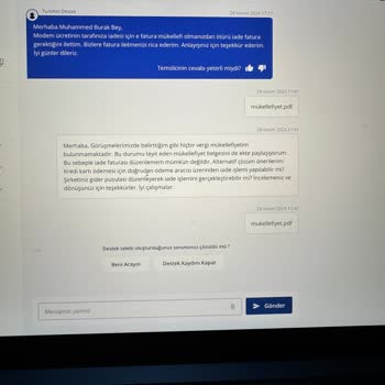 TurkNet Abonelik İptali Ve Yanıltıcı Fatura Sorunu