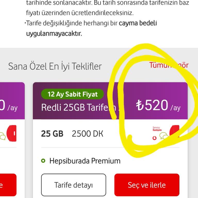 Faturalı Hat Taahhüdü Ve Tarife Fiyatı Sorunu