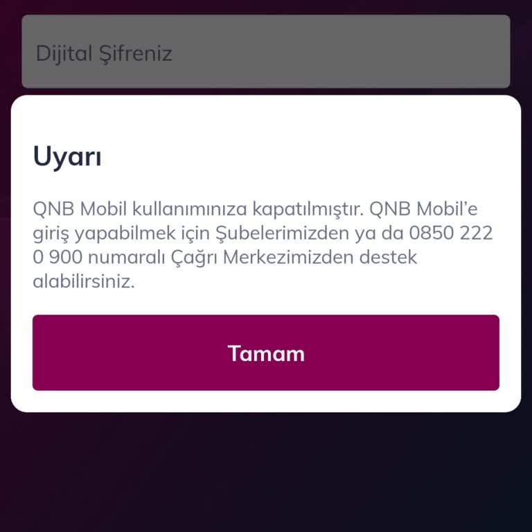 QNB Finansbank Hesabına Erişim Sorunu Ve Mağduriyet