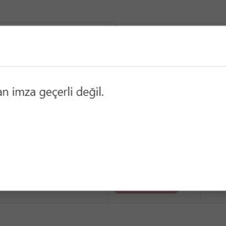 Mobil İmza Yenileme Sürecinde Karşılaşılan Sorunlar