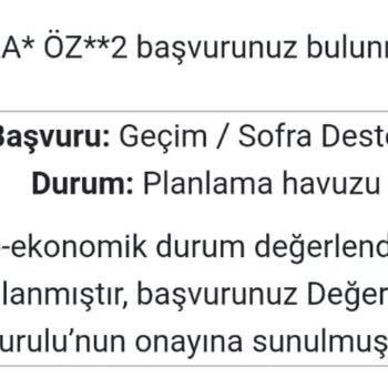 Sofra Desteği Başvurum Neden Sonuçlanmıyor