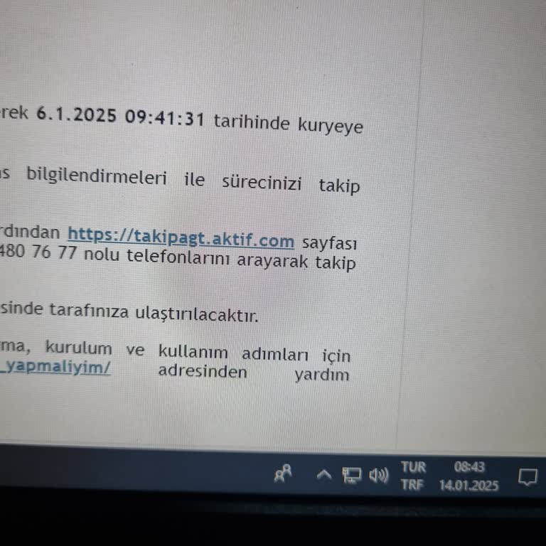 AGT Kargo Teslimat Gecikmesi Ve Bilgilendirme Eksikliği