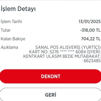 Ekomobil Uygulaması Yükleme Sorunu