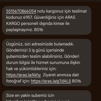 Yanlış Adres Fotoğrafı İle Teslim Edilmeyen Kargo