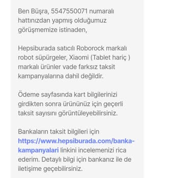 Yanıltıcı Taksit Bilgisi Ve Müşteri Hizmetleri Sorunu