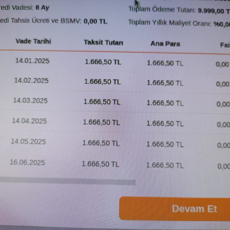 ING Kredisiyle Alınan Telefonun Ödeme Sorunu