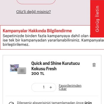 Oliz Arçelik Plus Üyeliğinde İndirim Sorunu!