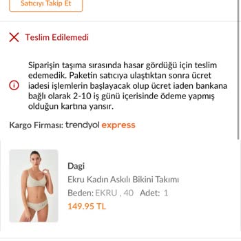 Kargomun Hasar Bahaneleriyle Teslim Edilmemesi