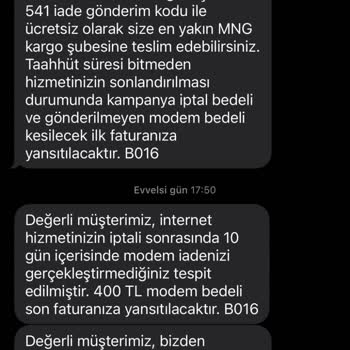 Vodafone Ev İnternetinde Modem İade Çelişkisi Ve Müşteri Hizmetleri Sorunları