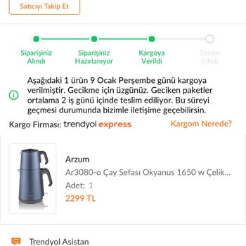 Kargo Teslimatında Sürekli Gecikme Ve İletişimsizlik Sorunu