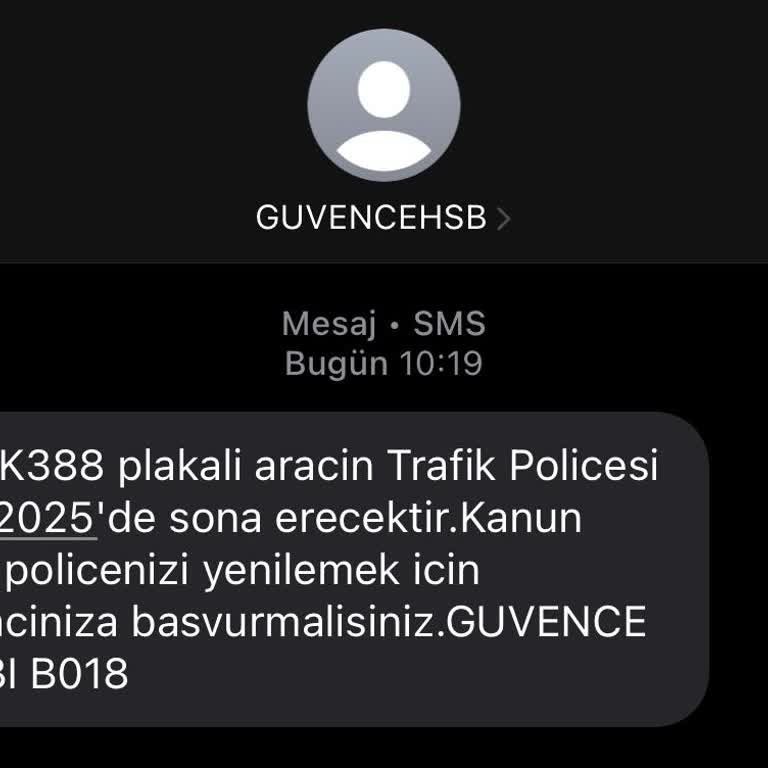 Yanlış Araca Ait Poliçe Bildirimi Ve Bilgi Güvenliği İhlali