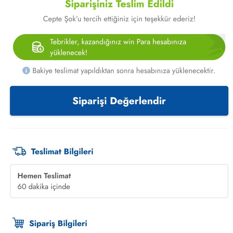 Cepte Şok Kampanyasında İade Sorunu