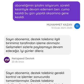 Netspeed İle Sürekli Kesinti Ve İptal Zorluğu