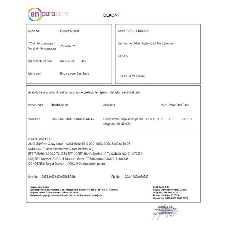 Anlaşılan Hizmetin Yerine Getirilmemesi Ve Para İadesinin Yapılmaması