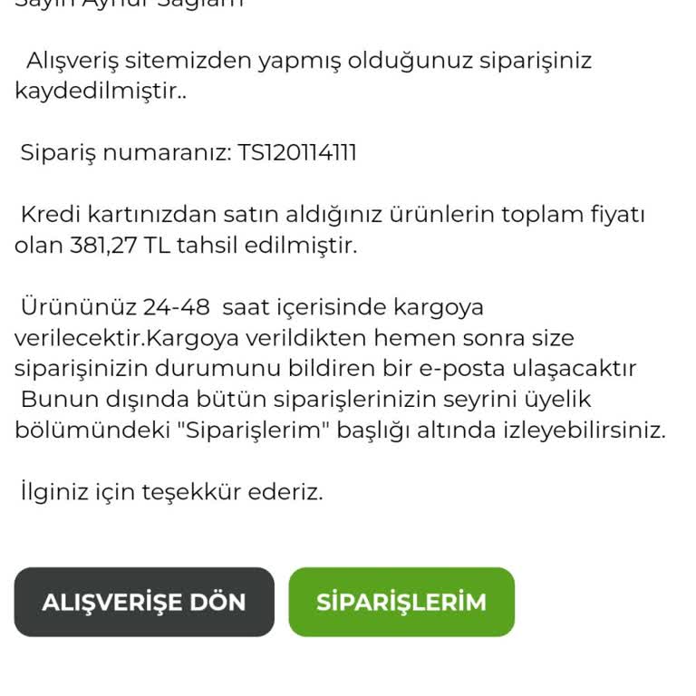 Siparişe Ulaşamama Ve İletişim Sorunları