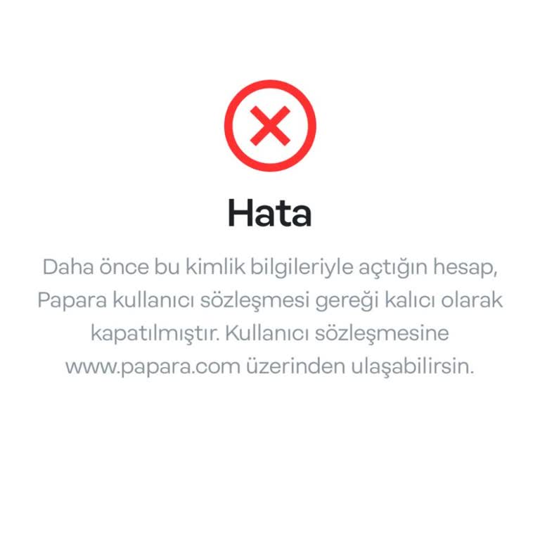 Papara Hesabımın Hatalı Kapatılması Ve Kullanılamaması!