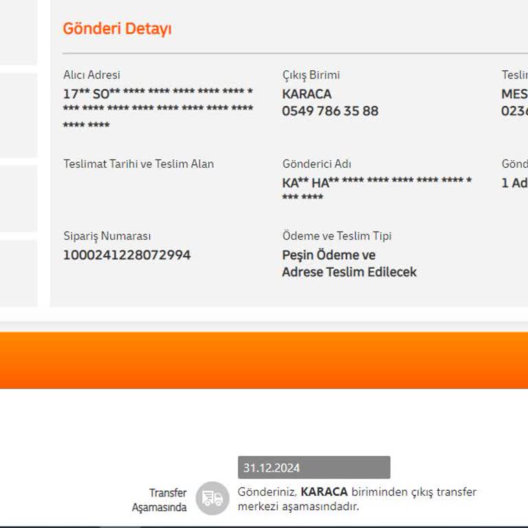 Karaca Ve MNG Kargo'dan Geri Dönüş Alamıyorum!