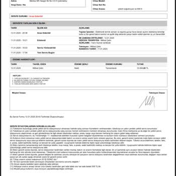 Bosch Servis Ücretinin Aşırı Yüksek Olması