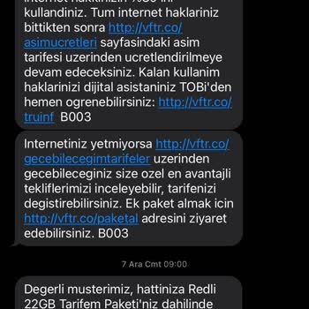 Vodafone Faturasında Yanlış Aşım Ücreti Ve Müşteri Hizmetleri Sorunu