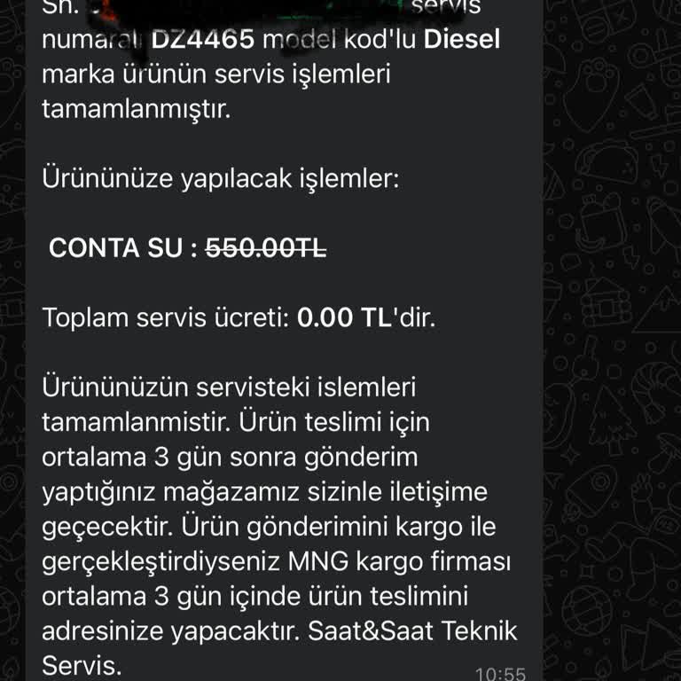 Nişan Hediyesi Saatte Buharlaşma Sorunu Ve Servis İlgisizliği