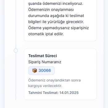 Kask Siparişim Nerede?