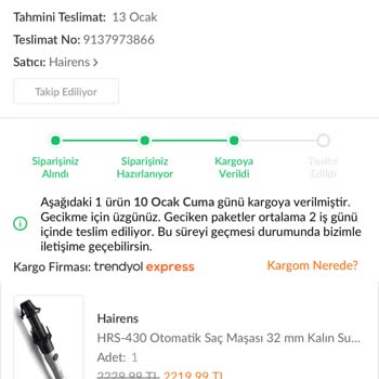 Kargo Teslimat Sorunu Ve Müşteri Hizmetleri İlgisizliği