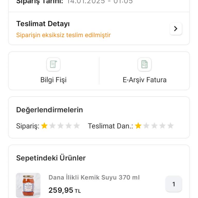 Yanlış Teslimat Sebebiyle Mağduriyet Yaşıyorum