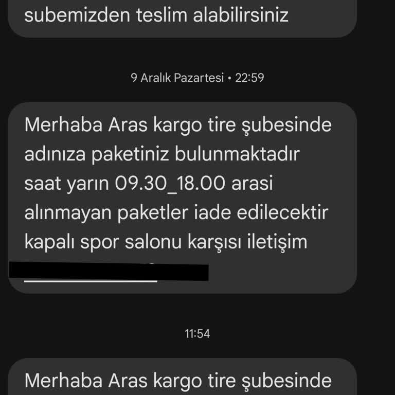 Aras Kargo'nun Keyfi İade Politikası