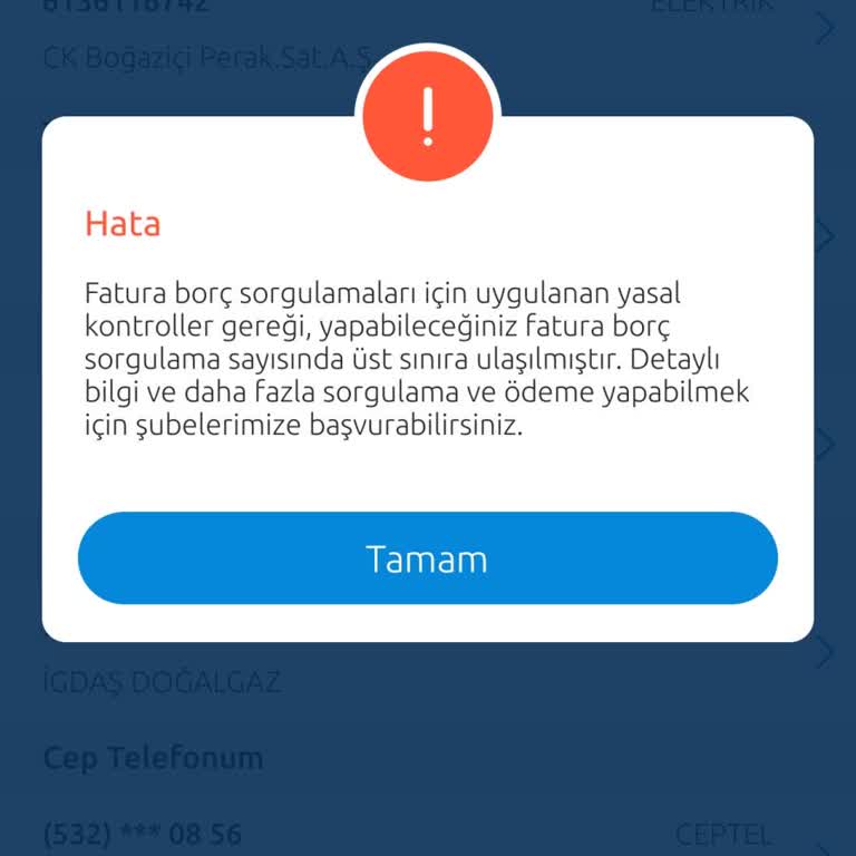 Fatura Ödeme Kısıtlaması Ve Çözüm Bulamama Sorunu