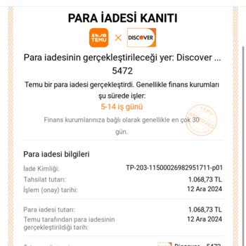 Geciken İade: Temu Ve Banka Arasında Sıkıştım