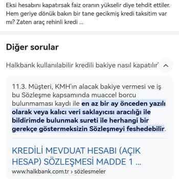Halkbank Eksi Hesap Kapatma Sorunu