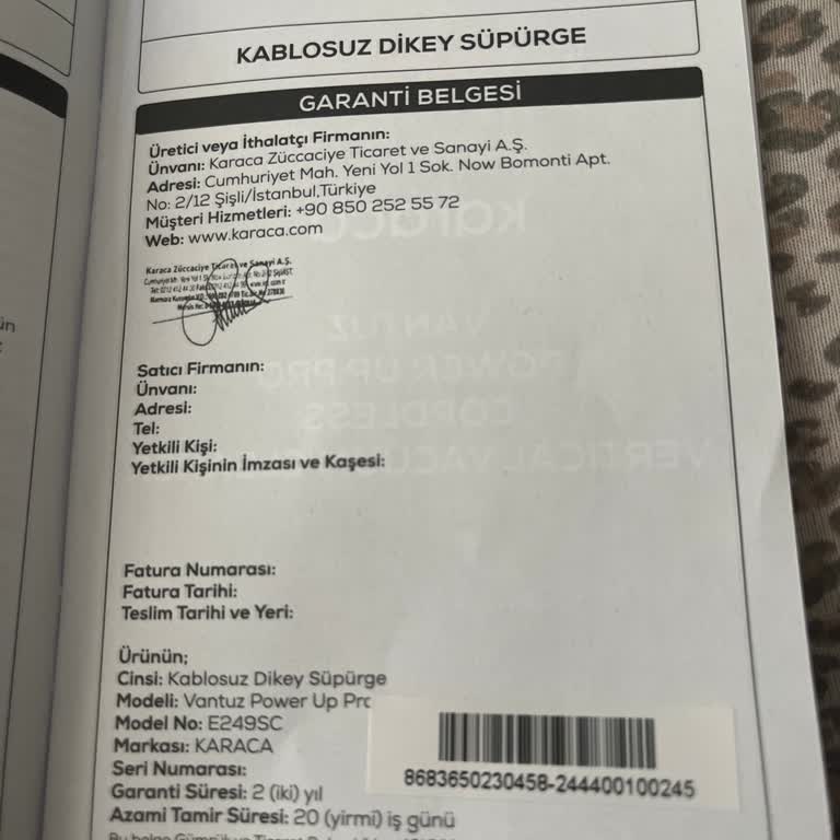 Karaca'dan Aldığım Dik Süpürge Hayal Kırıklığı Yarattı