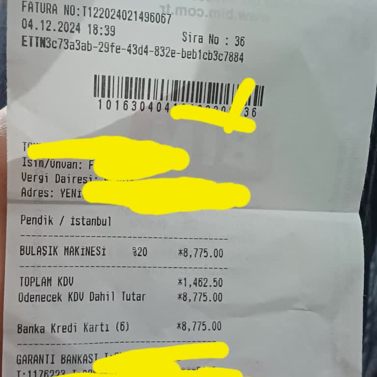 BİM'den Aldığımız Bulaşık Makinesi Sorunu