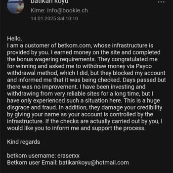 Kazançlarım Bloke Edildi: Betkom'un Haksız Uygulamaları!