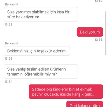 Yanlış Sipariş Ve Yetersiz Telafi Kuponu