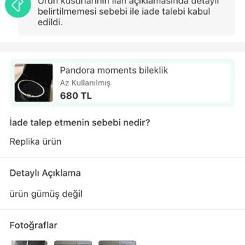 Gerçek Gümüş Ürünüm Haksız İade Talebiyle Karşı Karşıya