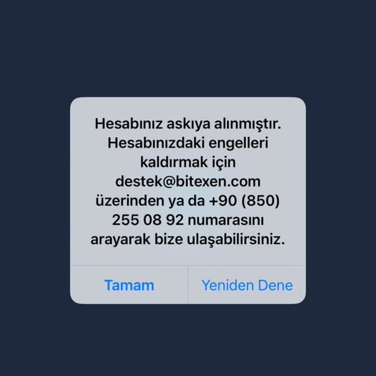 Bitexen'de Askıya Alınan Hesap Ve Kaybolan USDT